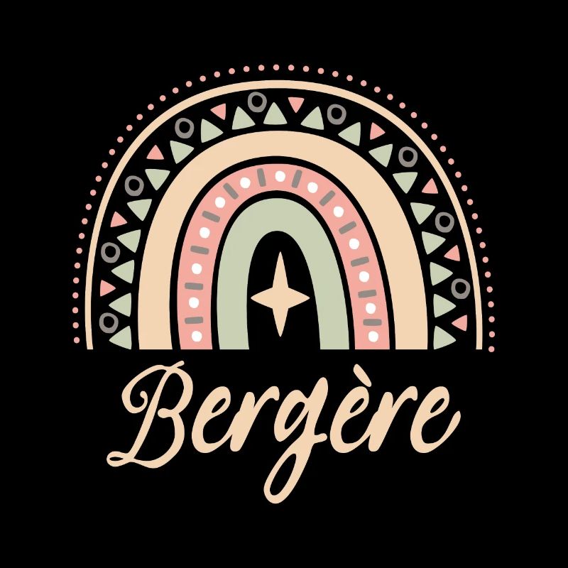 Cadeau bergère. Boho Rainbow Bergère. Rainbow boho