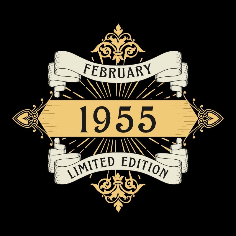 Februar 1955 Geburtstag Limited Edition