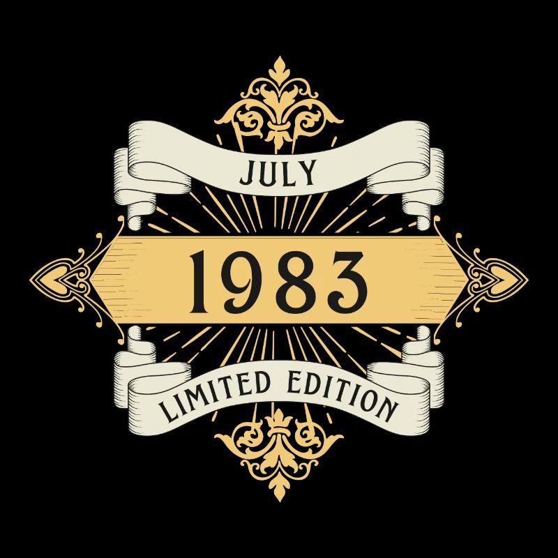 Juli 1983 Geburtstag Limited Edition