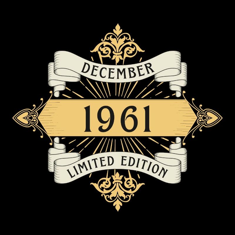 Dezember 1961 Geburtstag Limited Edition