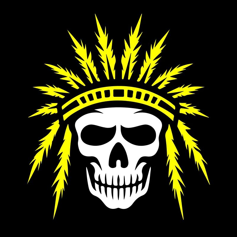 Apache Indianer Häuptling Totenkopf