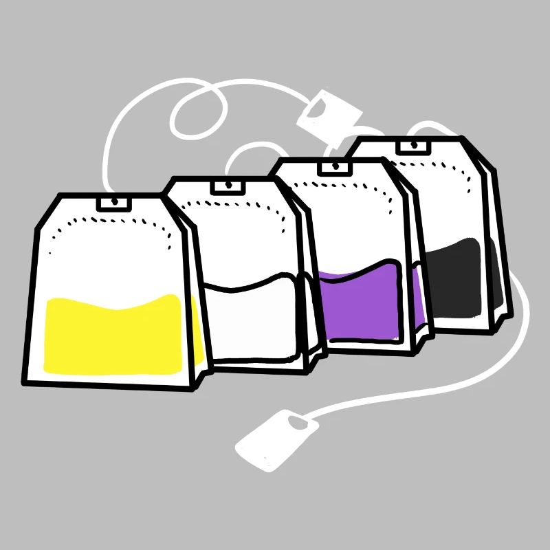 Nonbinary Pride Teebeutel Nonbinary Pride