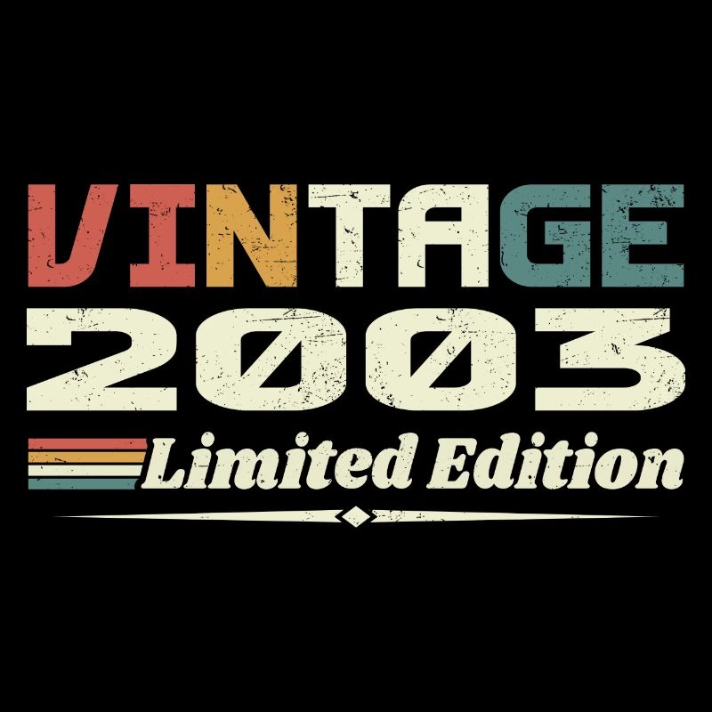 Vintage 2003 Cadeau 2003 Anniversaire 2003 Retro