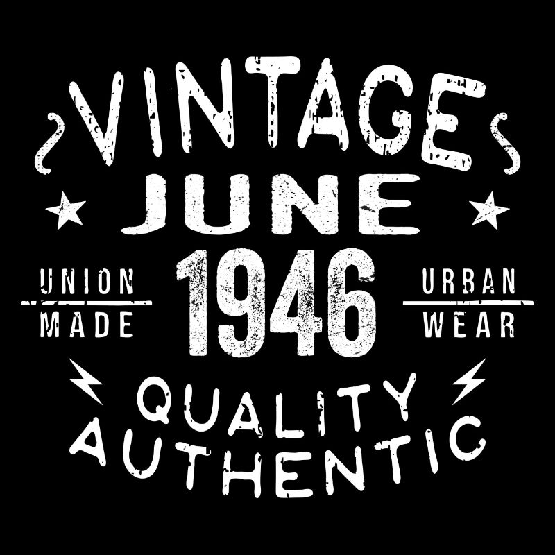 1946 Juni 1946 Jahrestag Juni 1946 Juni Geburtstag