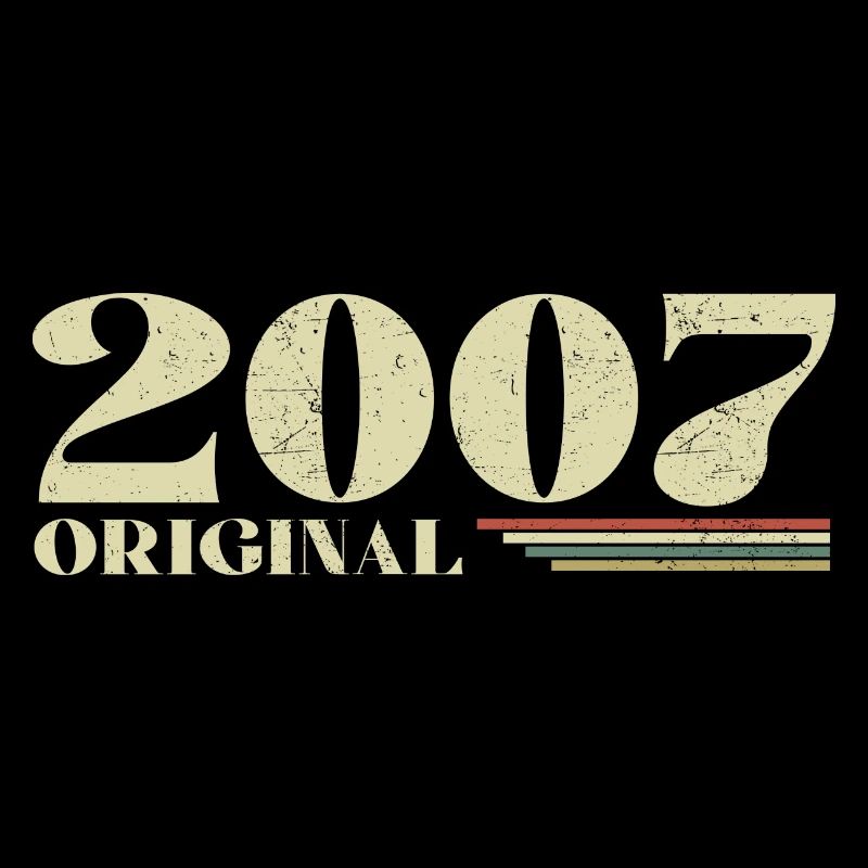 Original 2007 Vintage 2007 anniversaire 2007 rétro