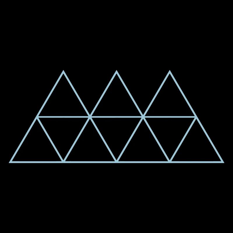 Géométrie Triangle Outlines conceptions rondes