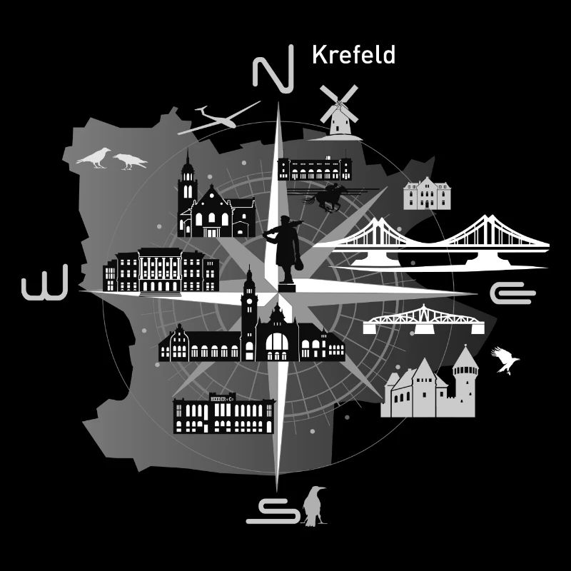 Krefeld compass, Krefeld