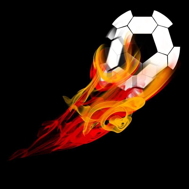 Fussball mit Feuer