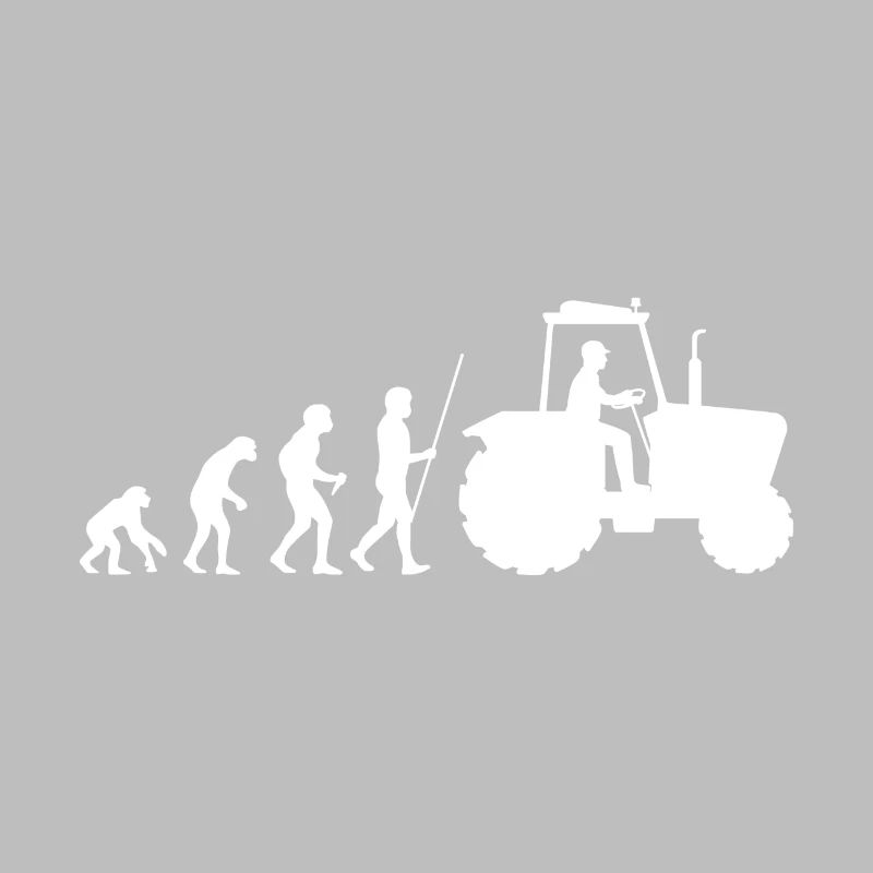 Farmer farmer tractor evolution gift
