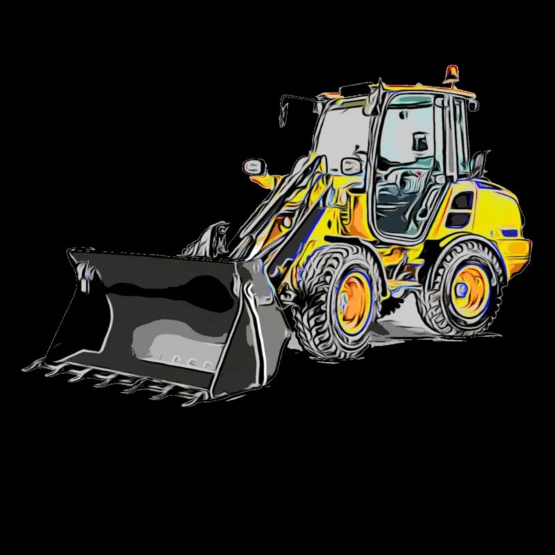 Wheel loader medium Colored Wheel loader Shovel loader