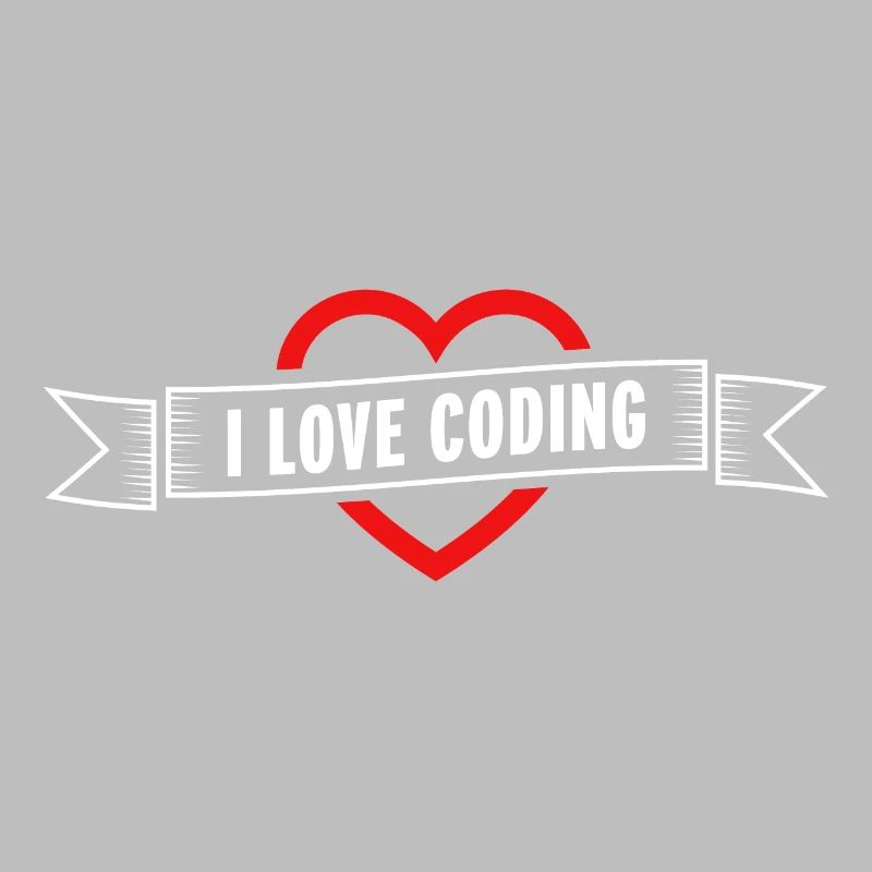 J'aime coder le cœur | Cadeau pour le fils programmeur