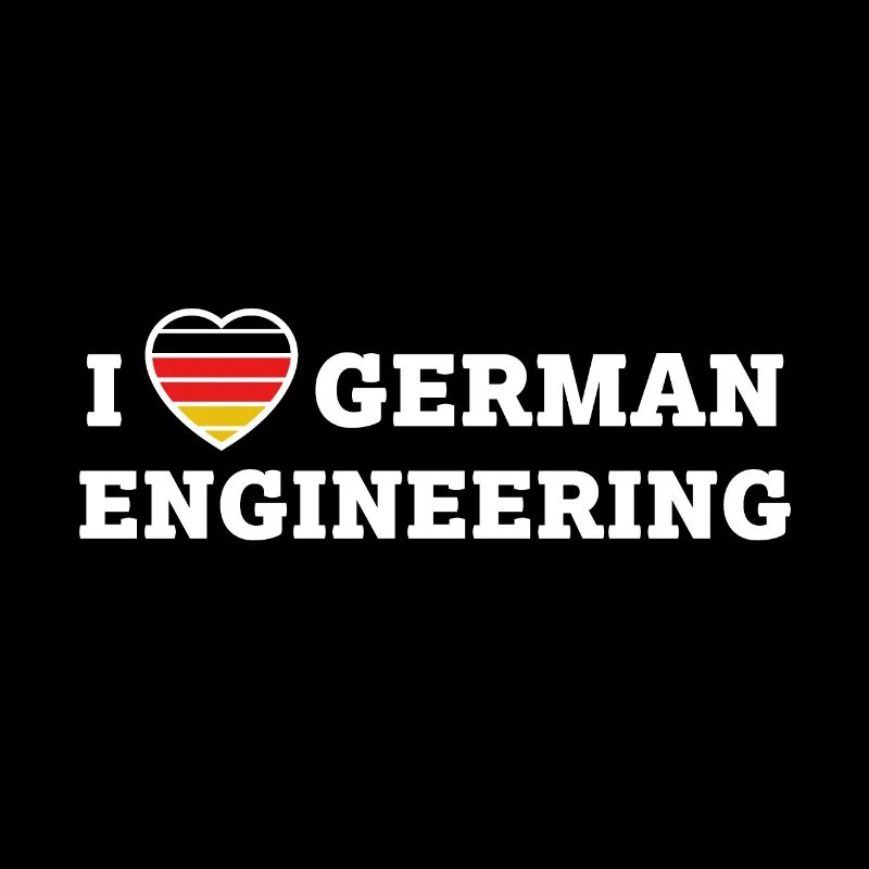 I Love German Engineering Gift for Germany Car Fan