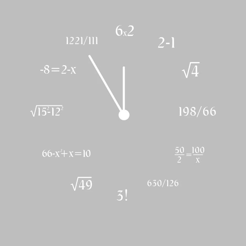 Math Clock Drôle Mathématiques Mathématicien Mème