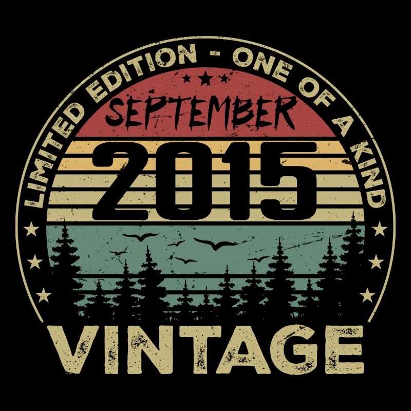 September 2015 Vintage Geburtstagsgeschenk 2015