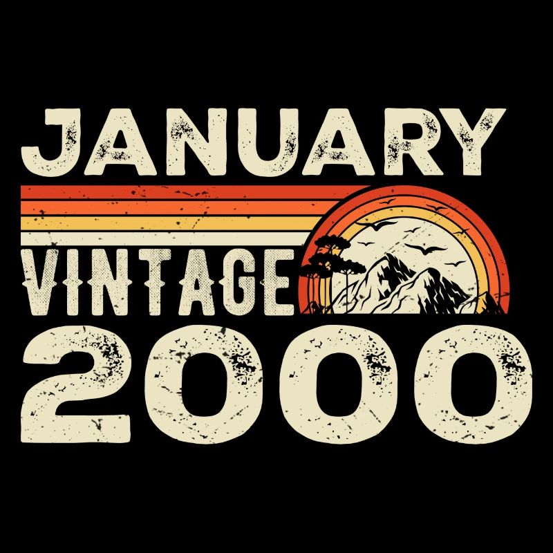 Janvier 2000 Vintage Anniversaire 2000, Né en 2000