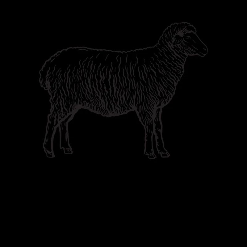 Schaf Schafe Lamm Schäfer Silhouette Geschenk
