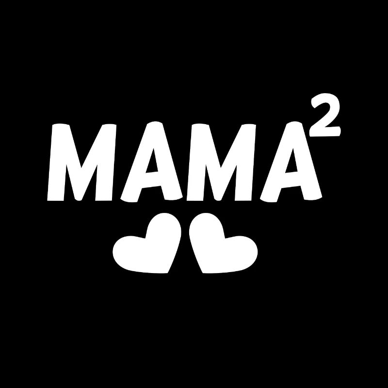 Mama hoch Zwei 2 Kinder Zweifache Mutter Geschenk