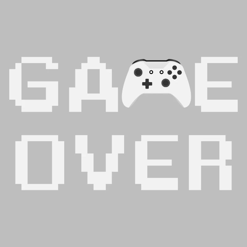 Game Over Controller Blanc