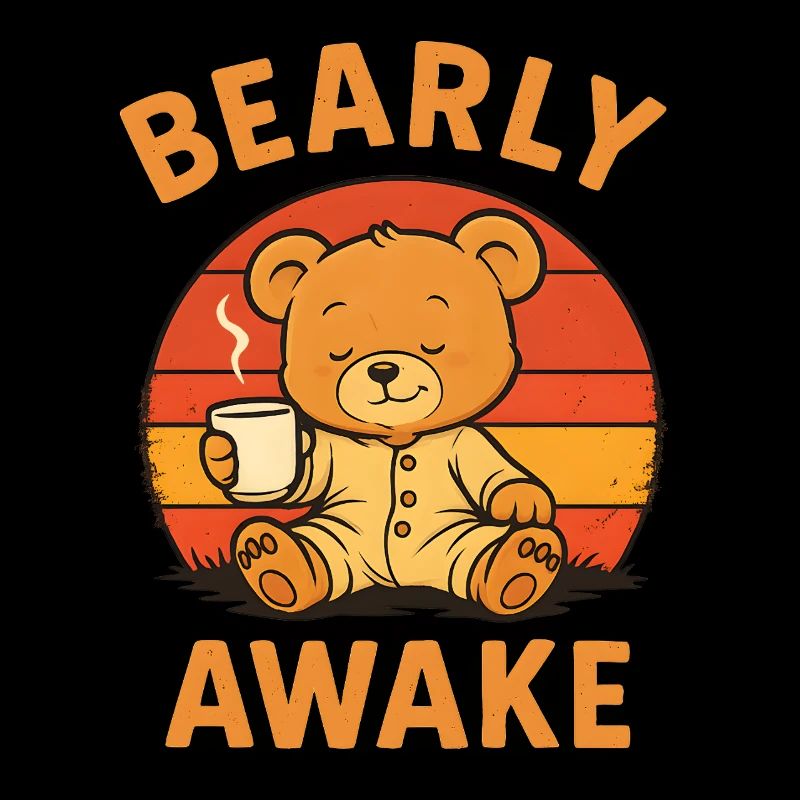 Bearly Awake - Ours endormi au café