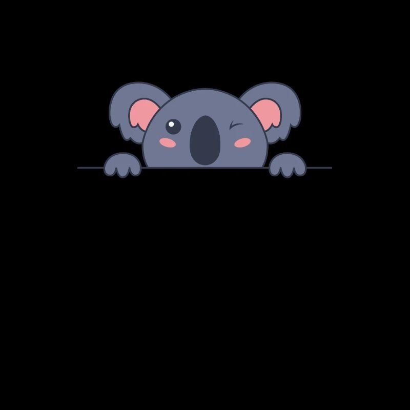 Koala is hiding