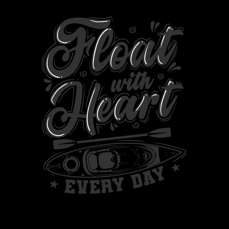 Float with Heart every Day Kajak Paddelboot