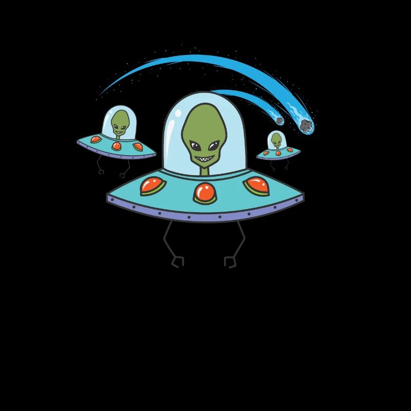 Sternschnuppe mit Aliens Himmel