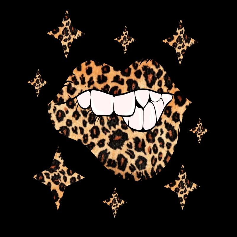 Leopard Lips Sexy Kiss Bouche