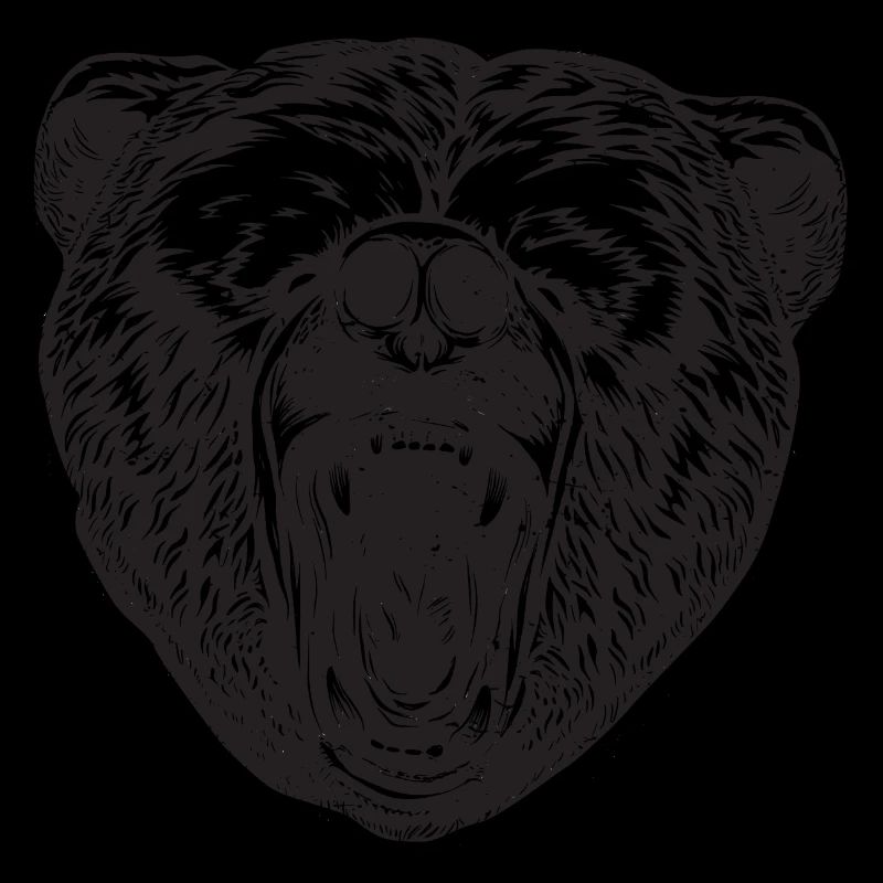 Braunbär Kopf Bär Motiv für Braunbären Team oder