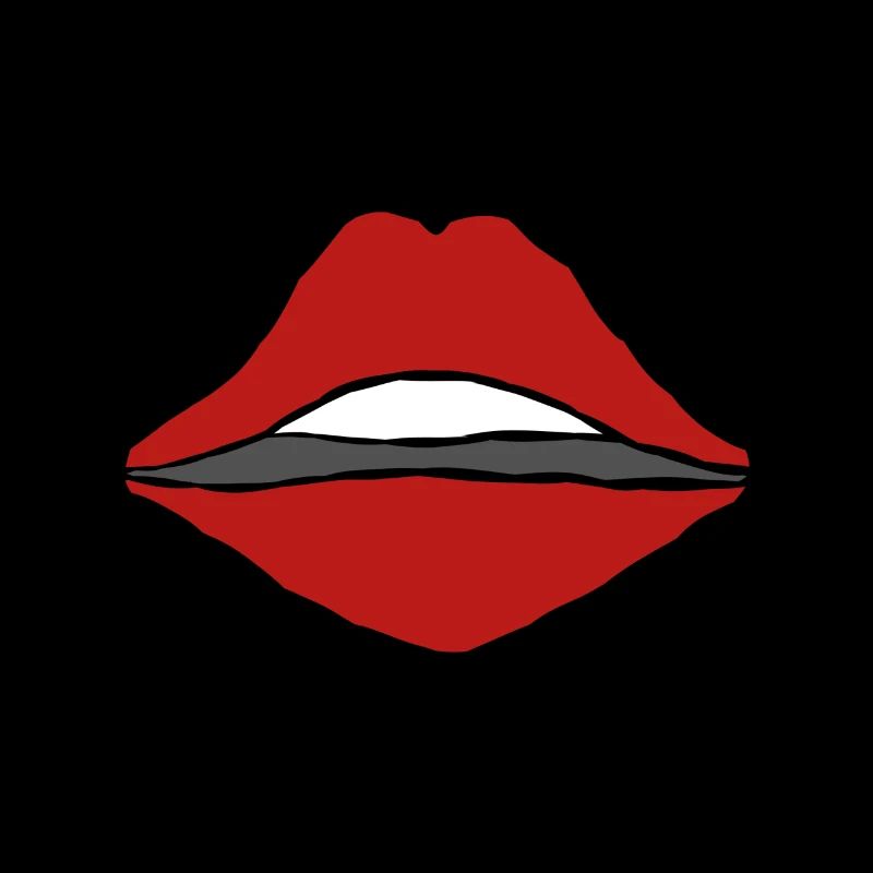Bouche cadeau lèvres baiser langue dents bouche rouge