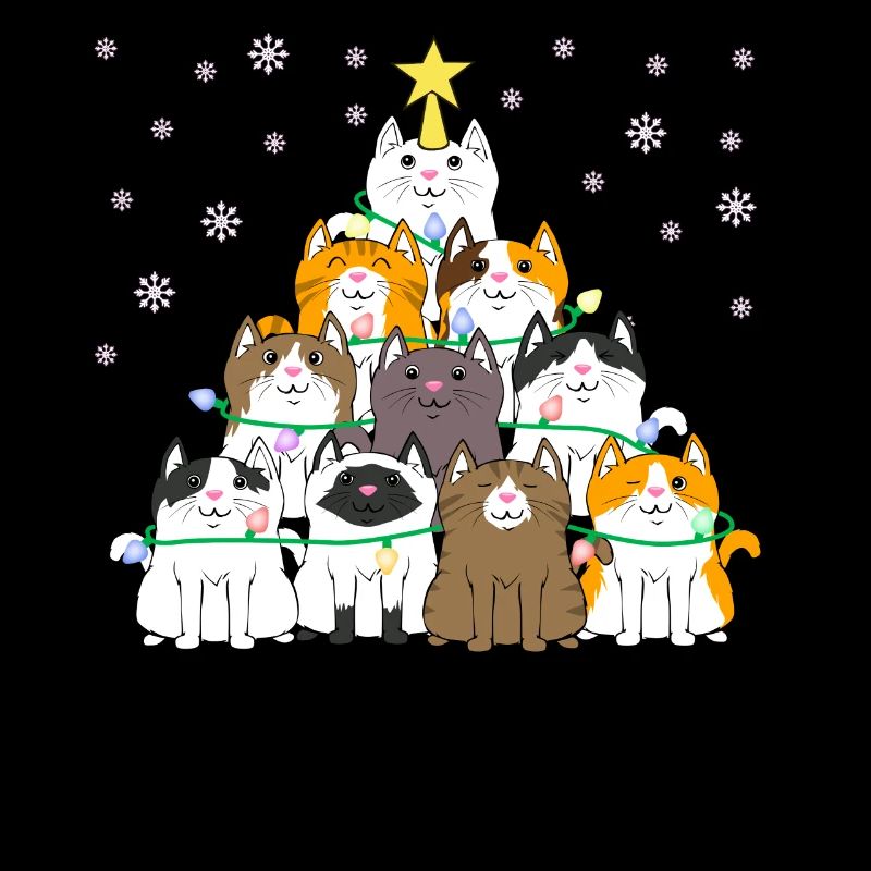 Weihnachtsbaum Katze Kätzchen Tannenbaum
