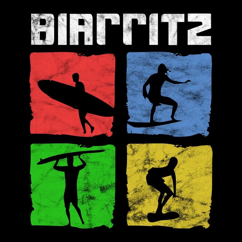 Surf pour surfeurs Vintage Biarritz Idée cadeau