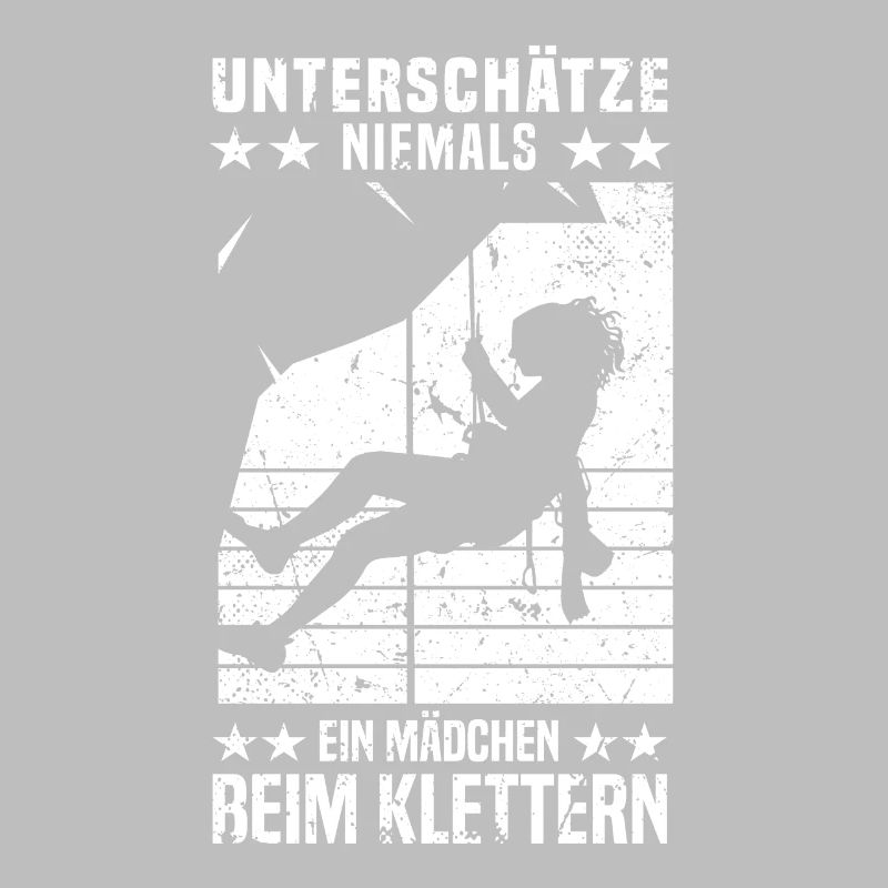 Bergsteigen Berg Kletterer Mädchen beim Klettern