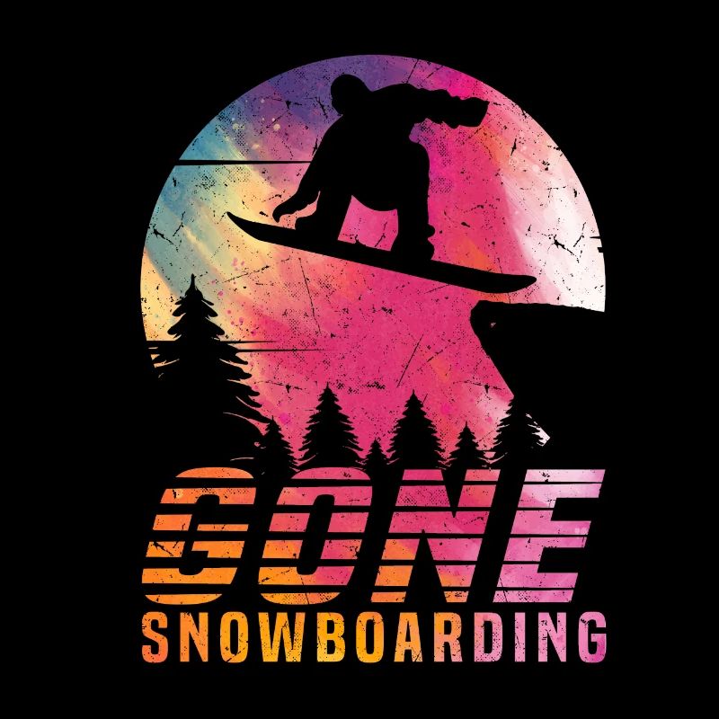Freestyle Snowboarder Snowboard Gone Snowboarding