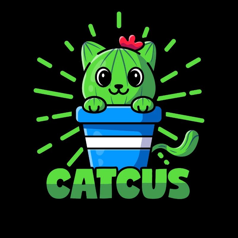 Chats Cactus Pun Catcus