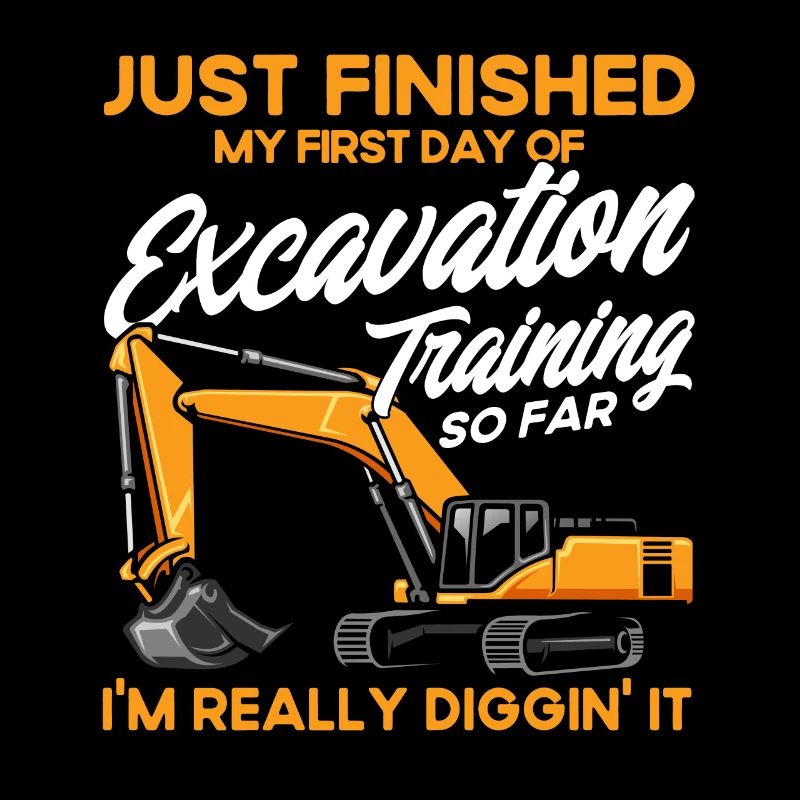 Bagger Schweres Gerät Bauarbeiter Geschenk