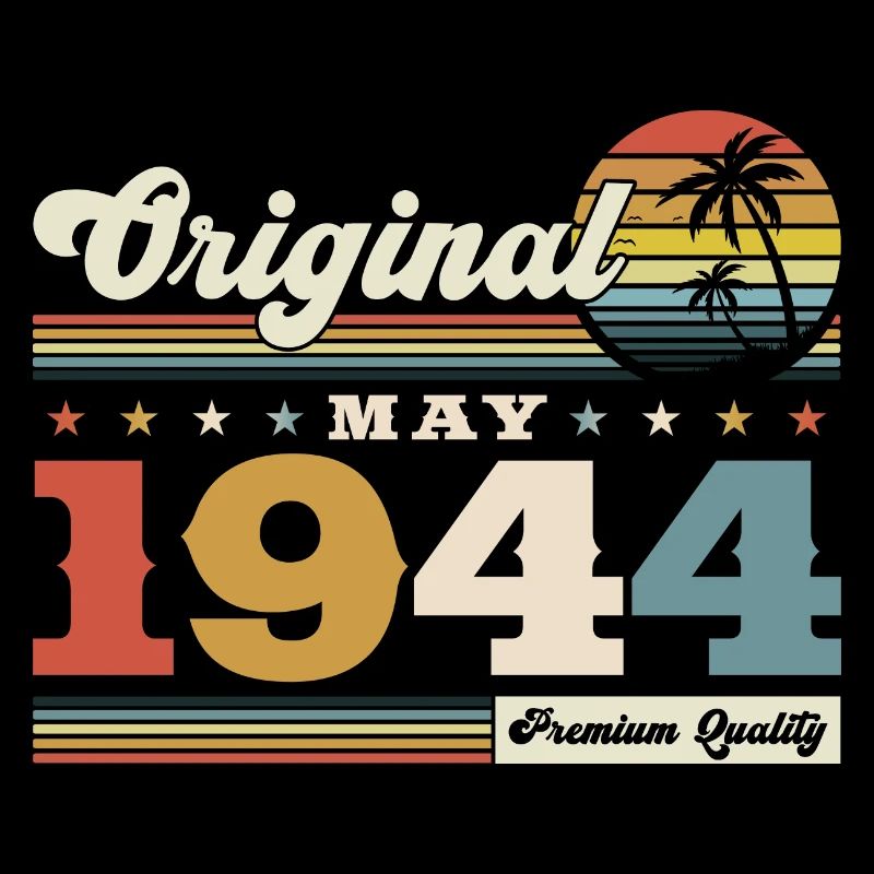 Original 1944 Millésime 1944 80e anniversaire 1944