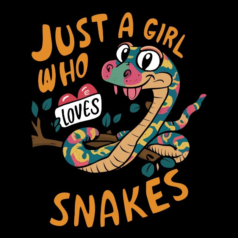 Nur ein Mädchen, das Schlangen Liebt