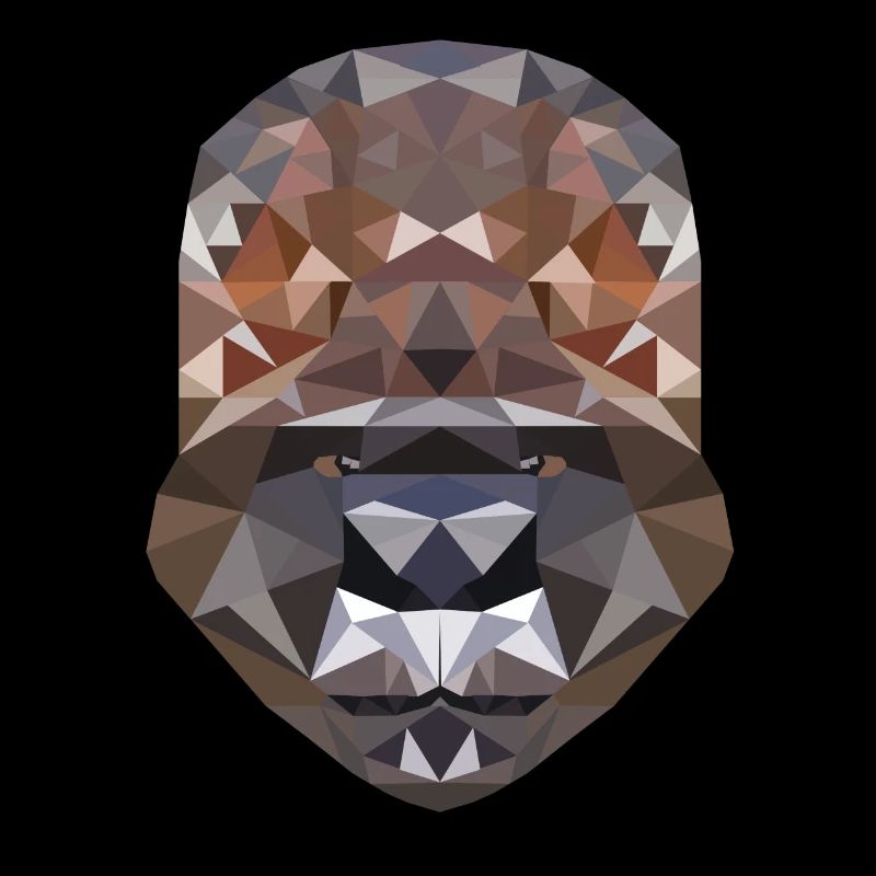 Polygon Design avec un gorille - Polygonal, Poly
