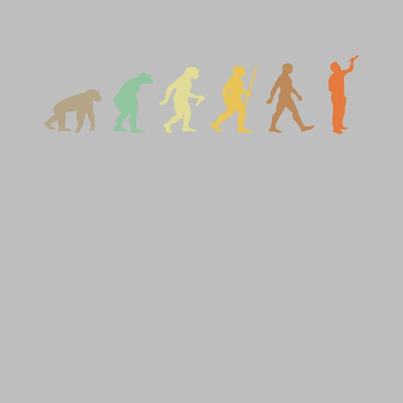Malerei Retro Künstler Kunst Evolution Farbpalette