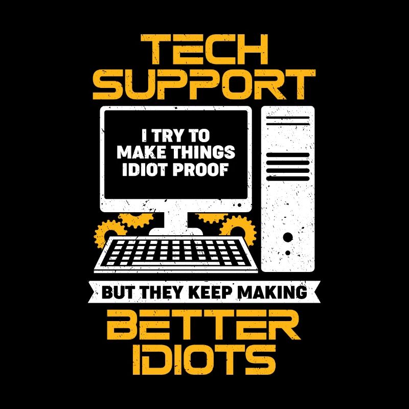 Computer PC Profession IT Support Personnel Cadeau