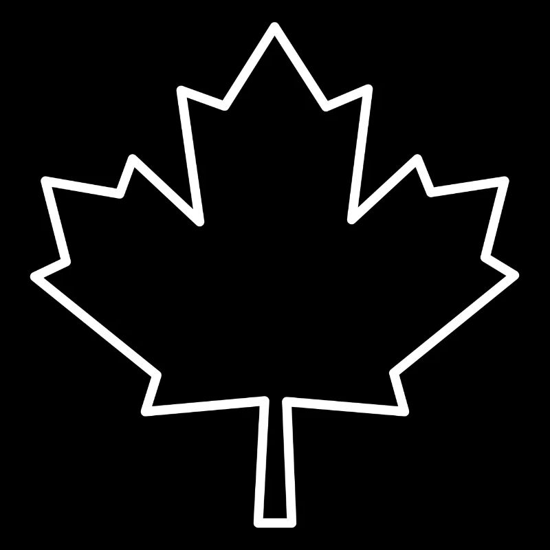 Contour de la feuille d'érable