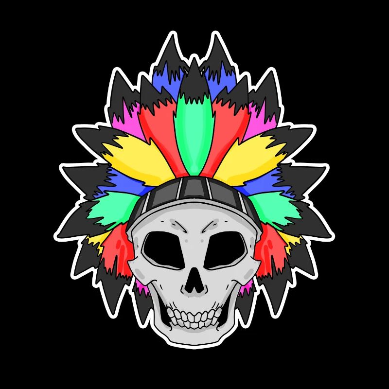 Regenbogen Totenkopf LGBT