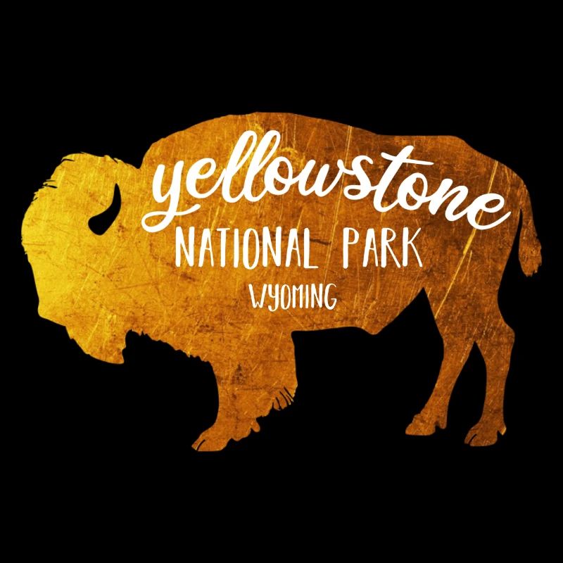 Yellowstone Bison couleur or