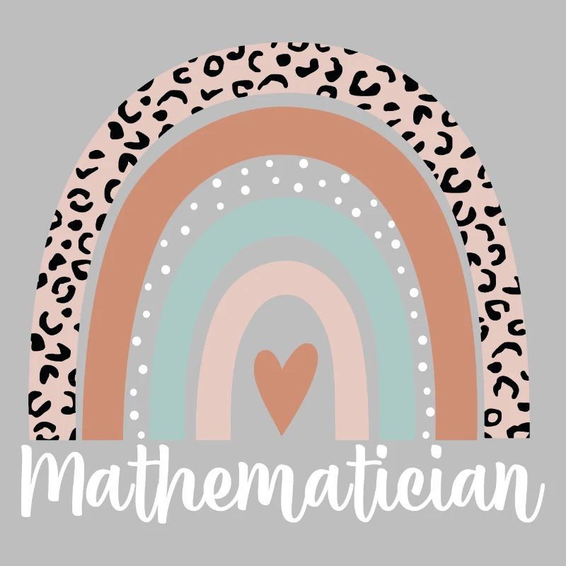Mathématicien Arc-en-ciel Léopard Drôle Mathématicien