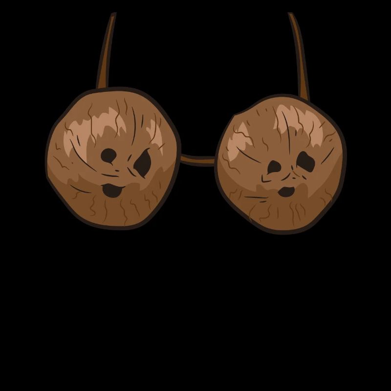 Funny Coconut Summer Coconuts Bra Funny Halloween