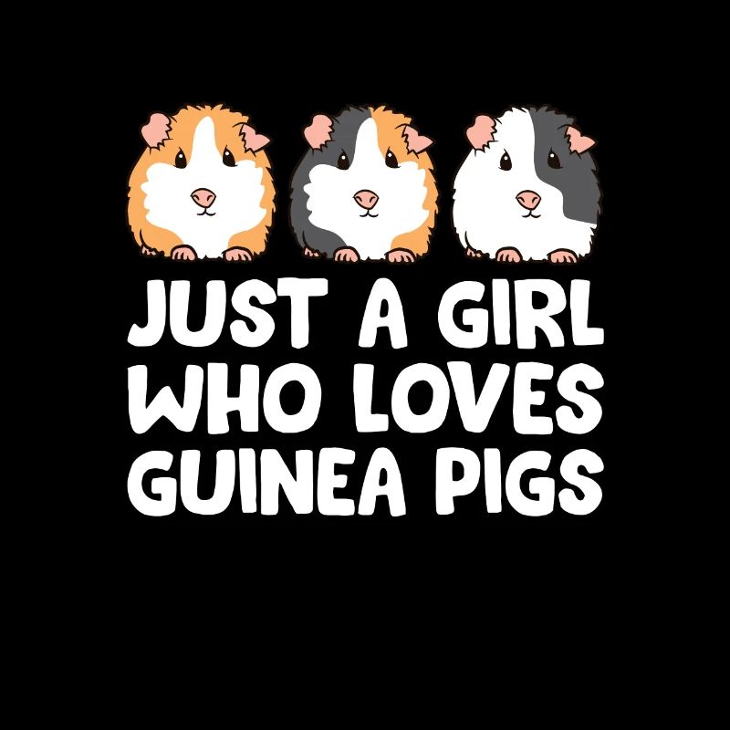 Nur ein Mädchen, das Meerschweinchen liebt
