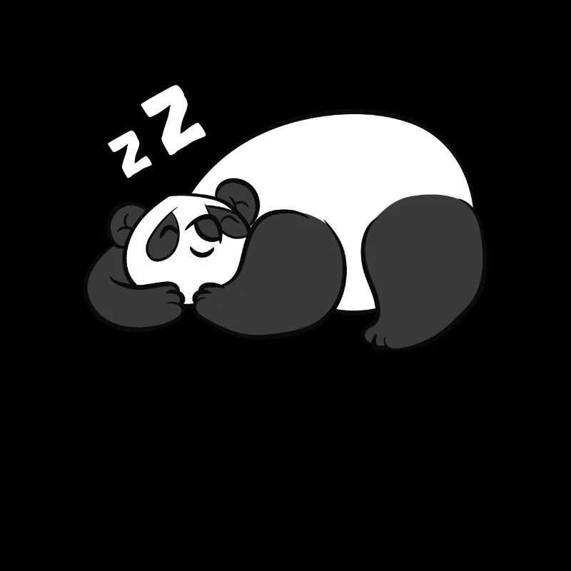 Müder Panda Pyjama Liebe Pandas
