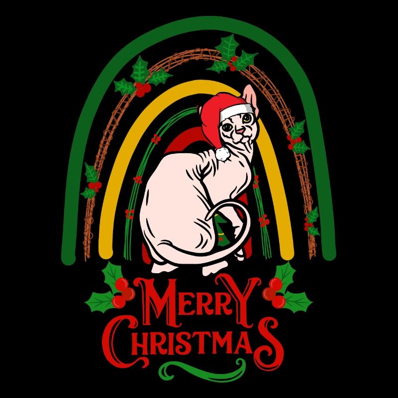 Sphynx Chat Noël