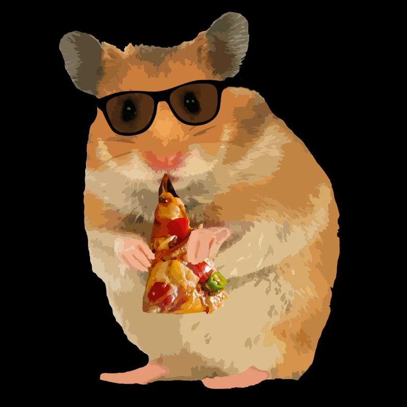 Hamster Pizza Sonnenbrille
