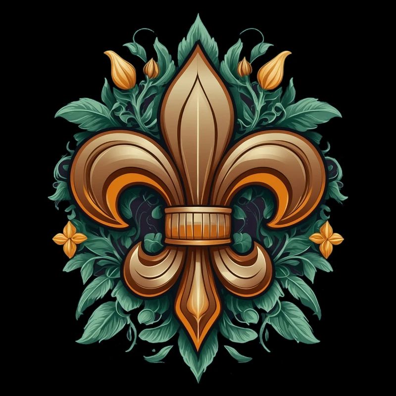 Pfadfinder Scouts Fleur-de-Lis Traditionelles Embl